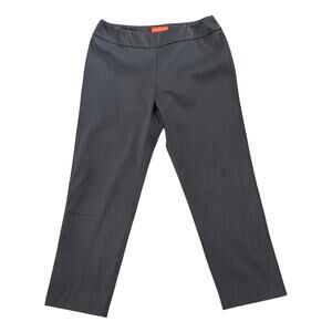 Krazy Larry Black Textured Ponte Knit Pull On Pants Size 12